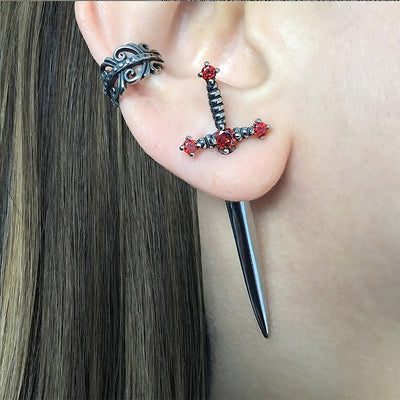 Grunge E-Girl Aesthetic Gothic Sword Earrings