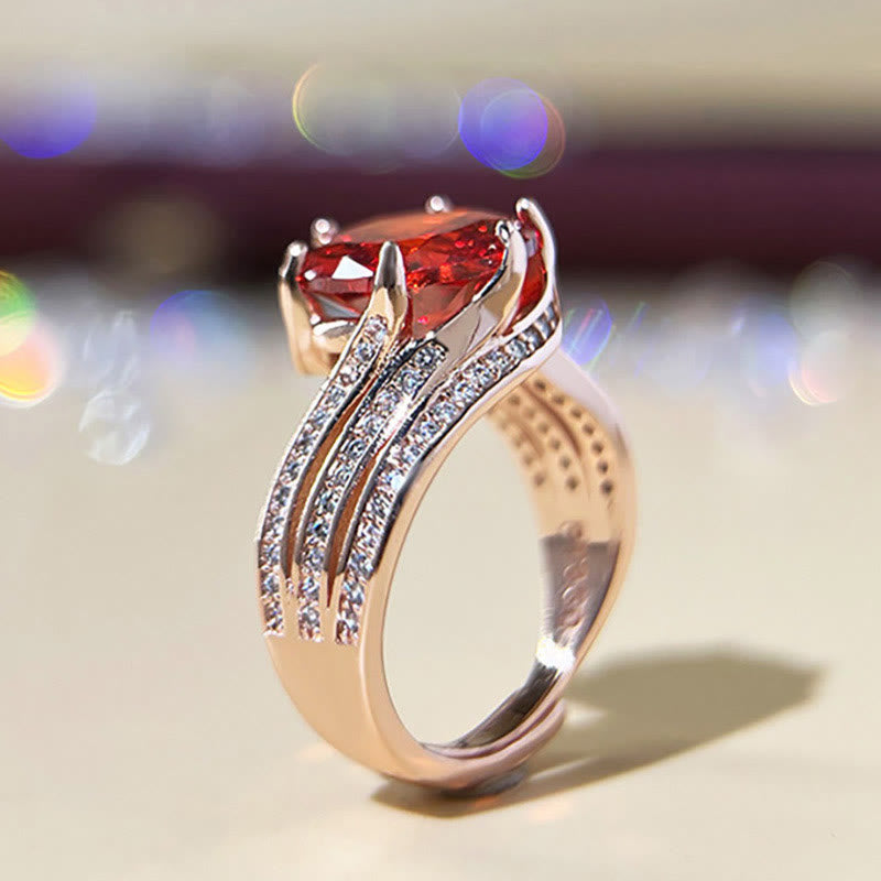 Limited Sale - "Rose Love" - 3 Carat Ruby Ring