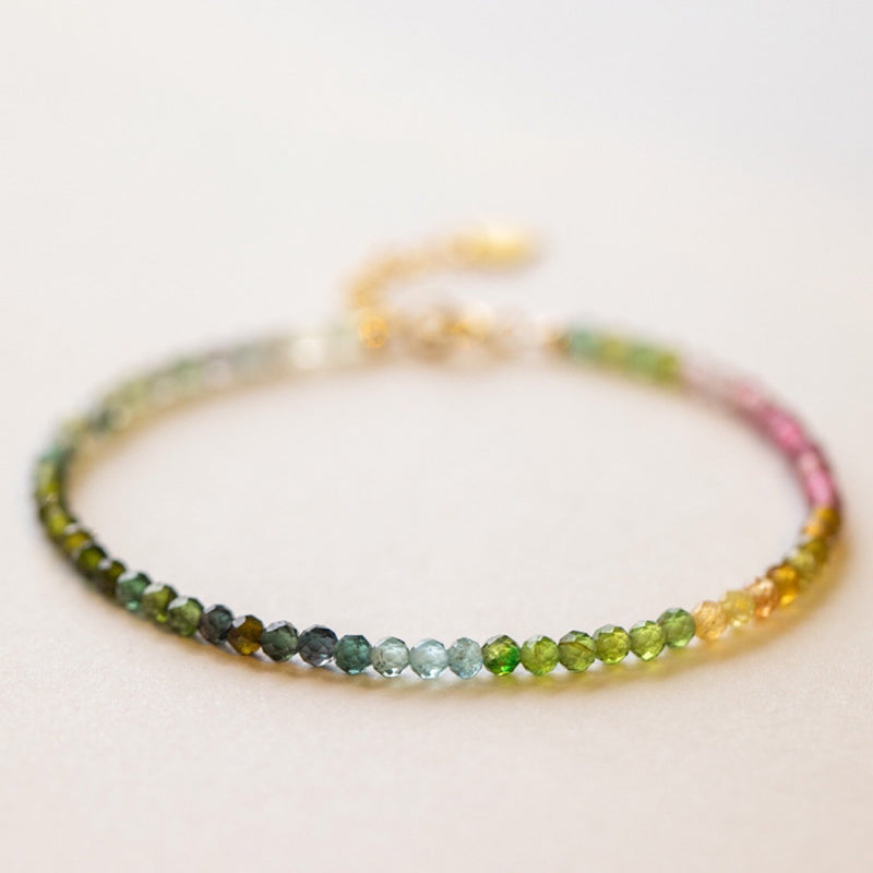 Olivenorma Rainbow After Rain - Citrine with Fluorite Gemstone Bracelet