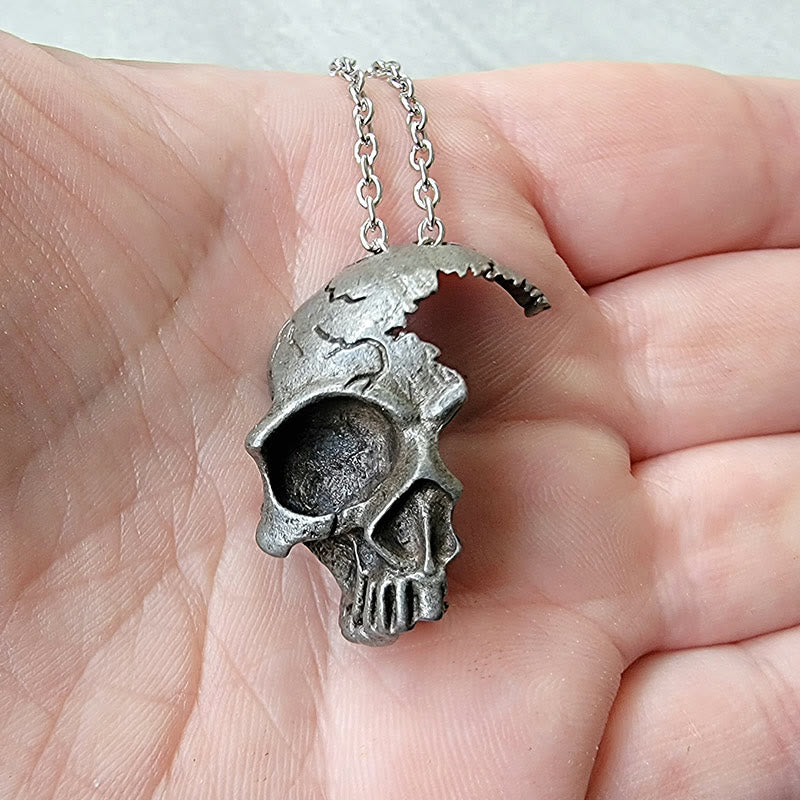 Unique Fractured Skull Necklace