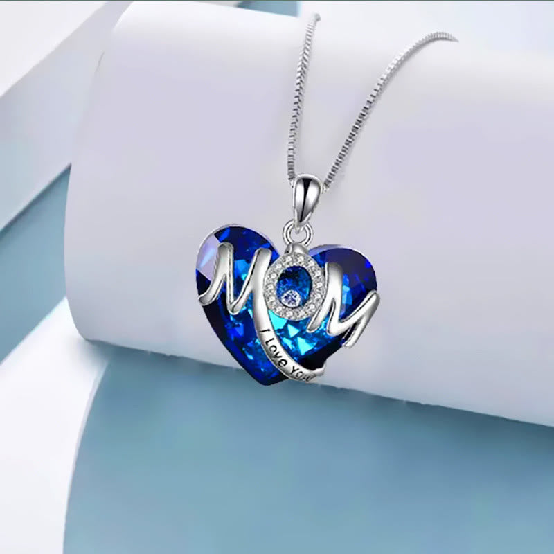 ”MOM, I Love You" - Heart For Love Necklace