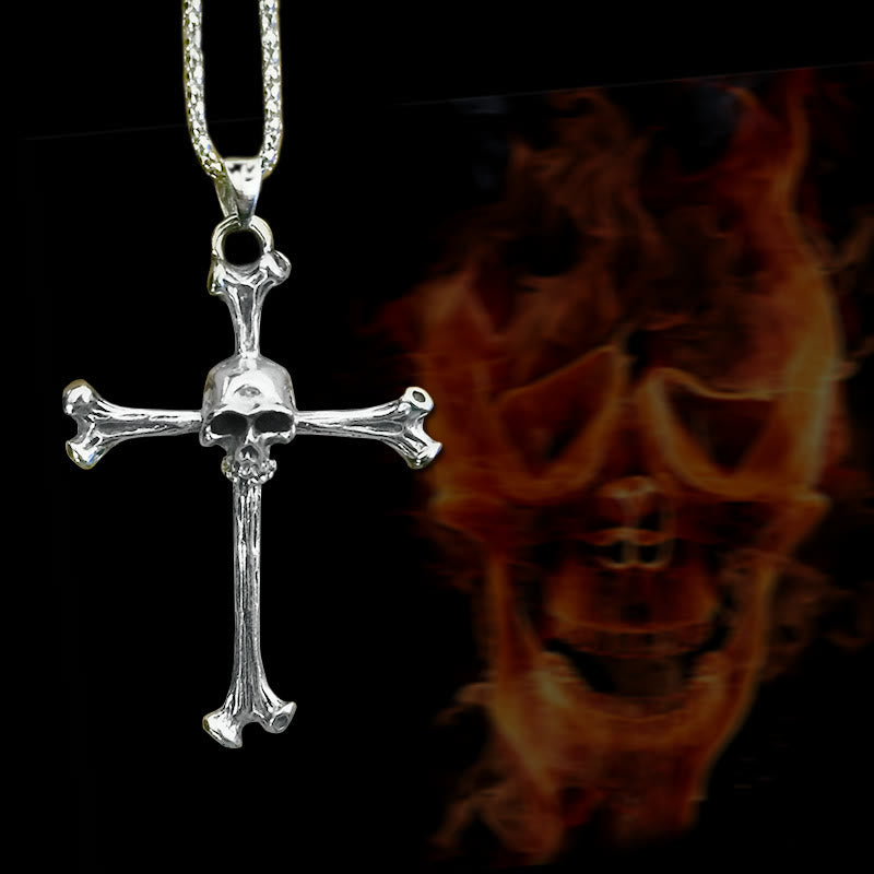 Men's Skull Cross Necklace