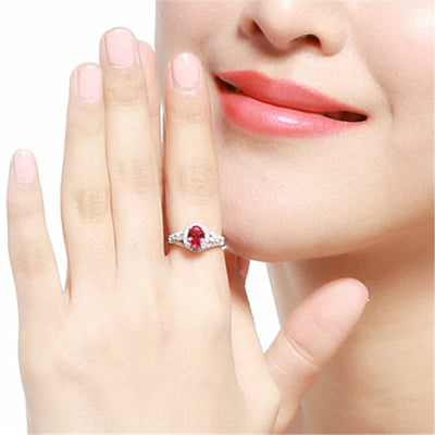Adjustable Colored Gemstone Zircon Ring