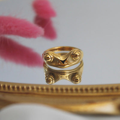 "Explore The World "Creative Frog Ring