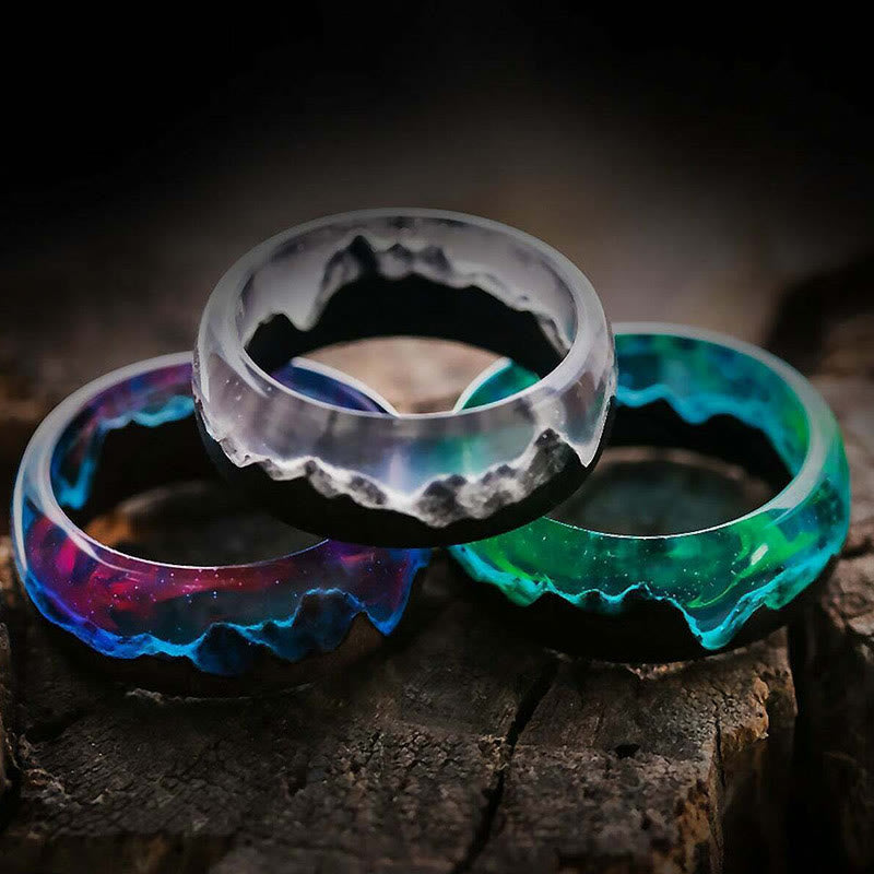 Limited Sale - Wood Resin Glow Ring