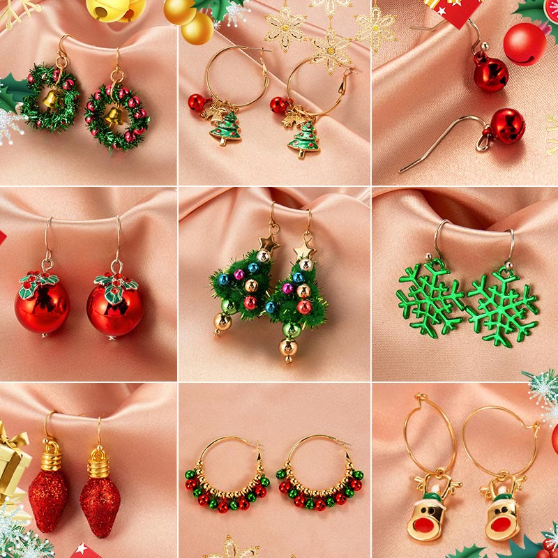 Creative Christmas Atmosphere Earrings