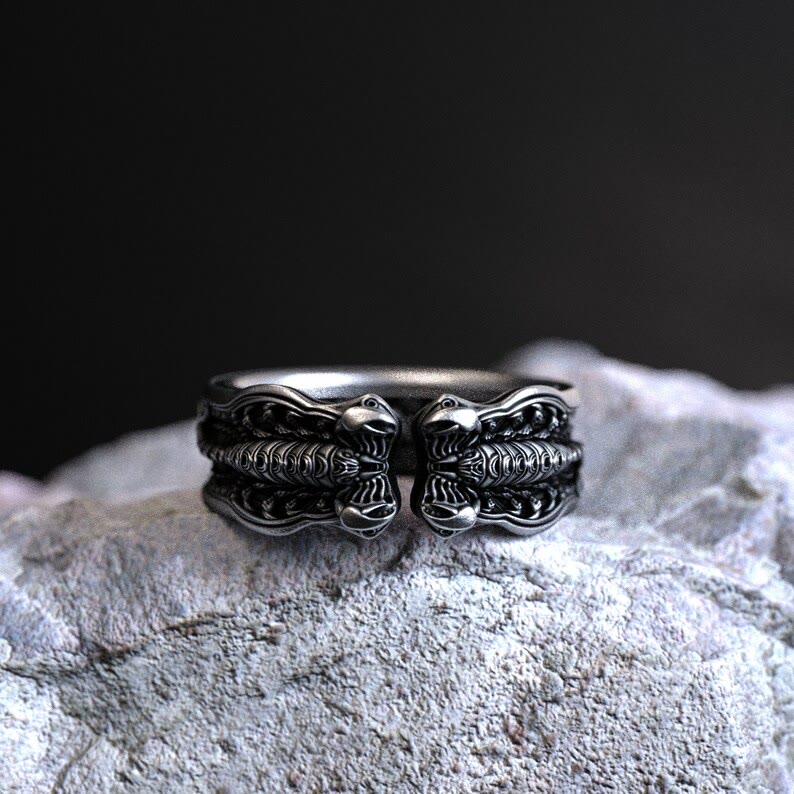 925 Silver Unique Scorpion Handmade Adjustable Ring