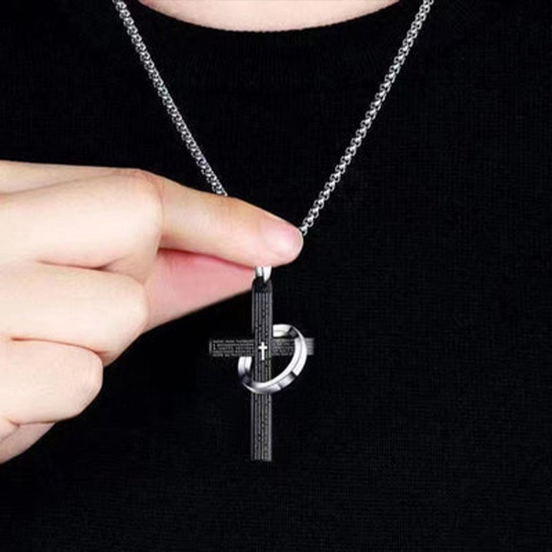 Scripture Cross Necklace