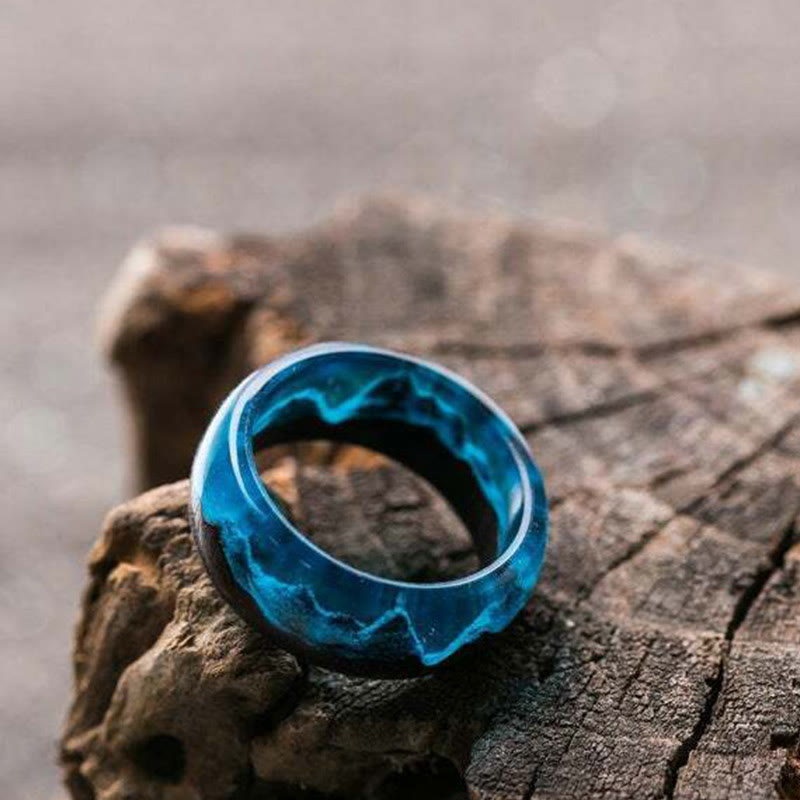 Limited Sale - Wood Resin Glow Ring