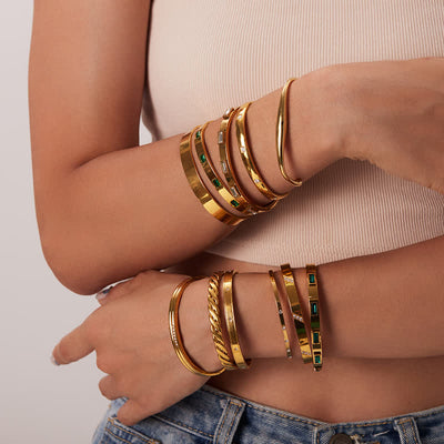 Women's Trending Gold Baguette Bracelet
