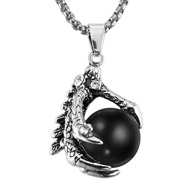 Dragon Claw Mystical Obsidian Necklace