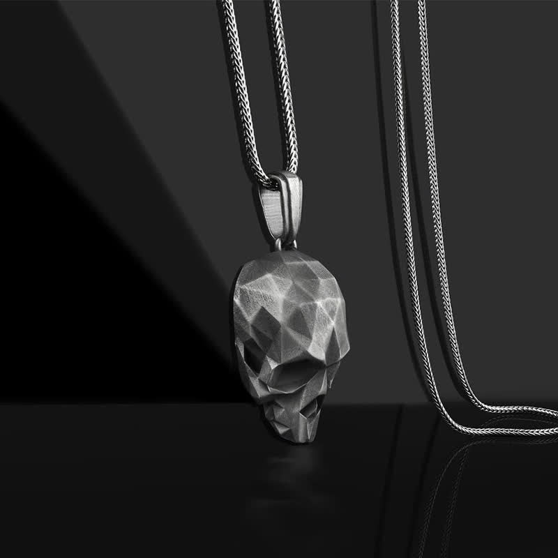 Men's Punk Geometric Skull Necklace