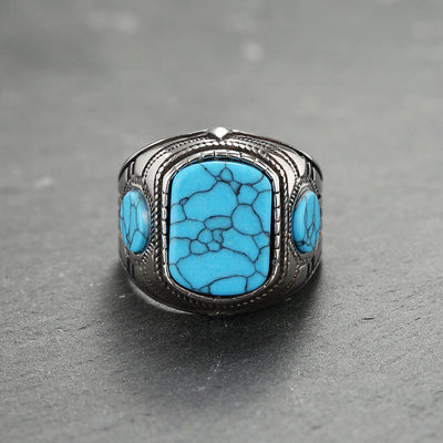 Olivenorma Turquoise Mens Ring