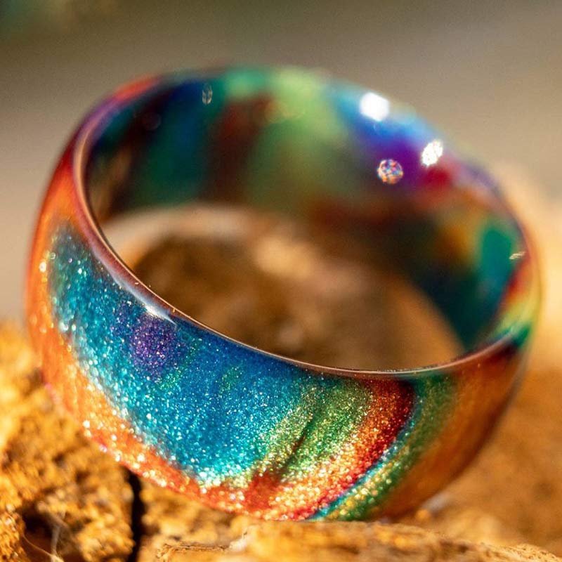 Olivenorma The Colored Galaxy Opal Ring