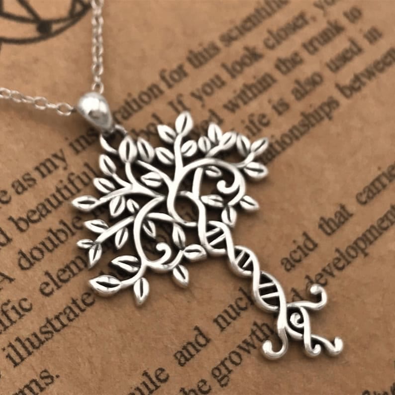 Sterling Silver DNA Tree of Life Necklace