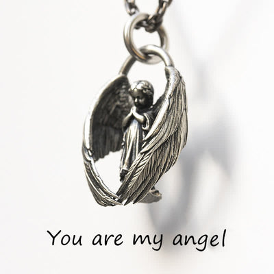 FREE Today: Guardian Angel - Seraphim Angel Wings Necklace