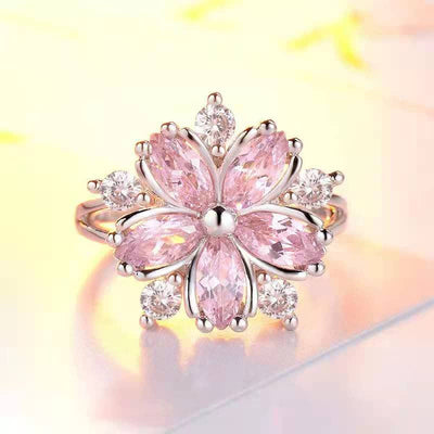 Romantic Design Unique Flower Ring