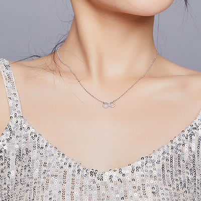 Women's Rainbow Infinity Sign Love Necklace