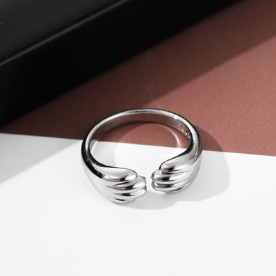 Sterling Silver Cute Cat Paw Ring