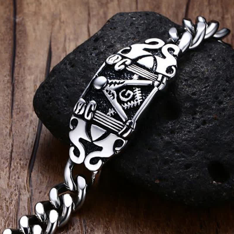 Men's Masonic AG Totem Bracelet