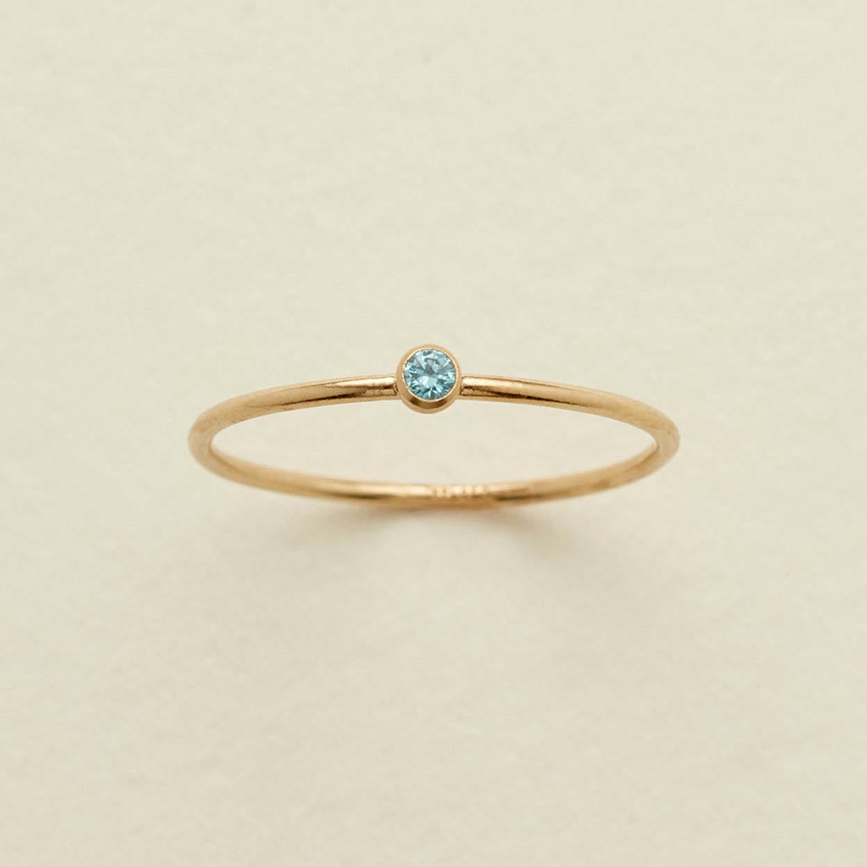 Olivenorma Birthstone 12 Month Birth Slim Ring