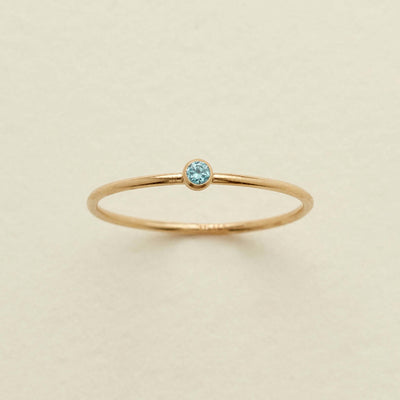 Olivenorma Birthstone 12 Month Birth Slim Ring