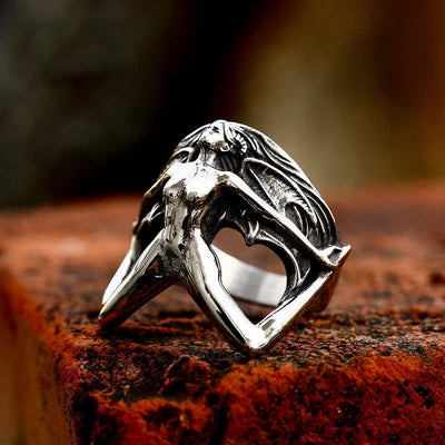 Vintage Gothic Demon Witch Ring