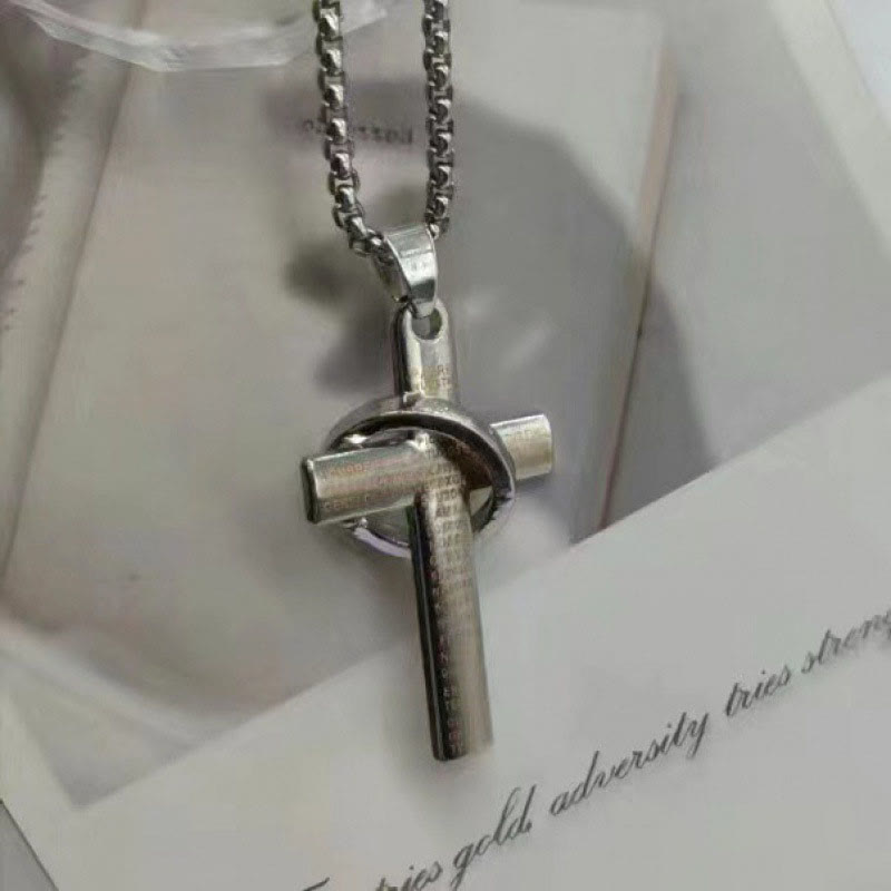 Scripture Cross Necklace