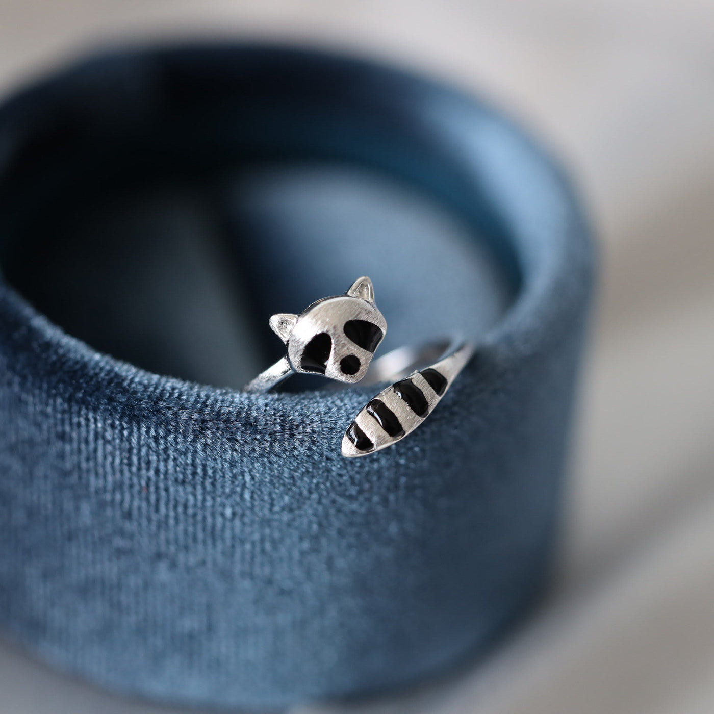 "Inner Wisdom" Cute Raccoon Ring