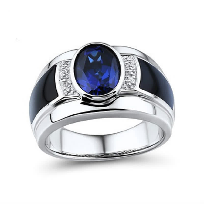 FREE Today🎁: Men's Sapphire Stylish Minimalist Ring