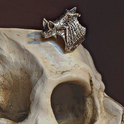 Magic Steampunk Vampire Bat Ring