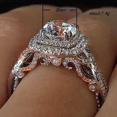 Vintage Luxury Moissanite Diamond Ring