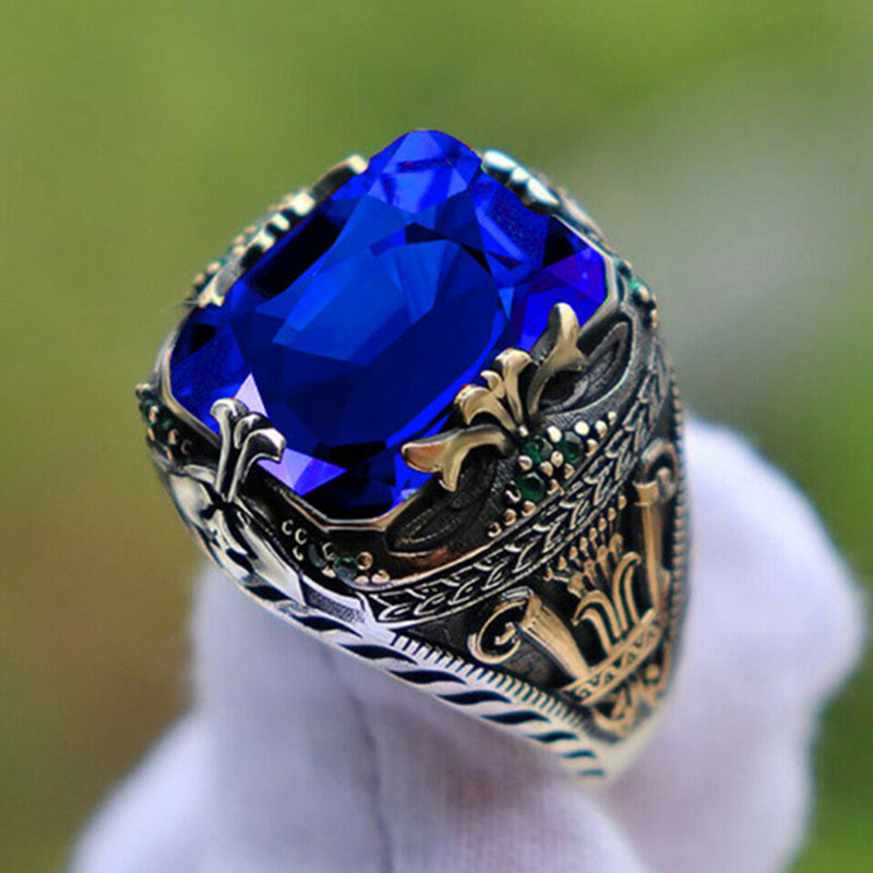 Limited Sale - Vintage Luxury Crown Gemstone Ring