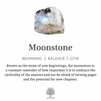 Olivenorma Moonstone Healing Protection Ring