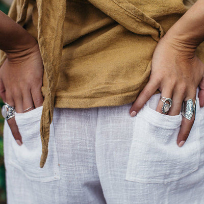 The Crescent Moon Moonstone Ring