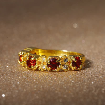 Luxurious Ruby Healing Ring