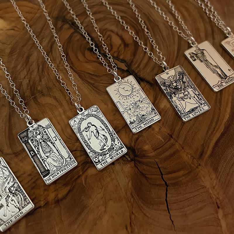 The Major Arcana Dainty Tarot Card Necklace