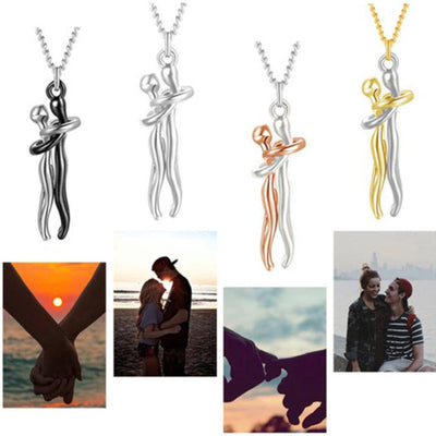 FREE Today:  Couple Love Hug Dance Necklace