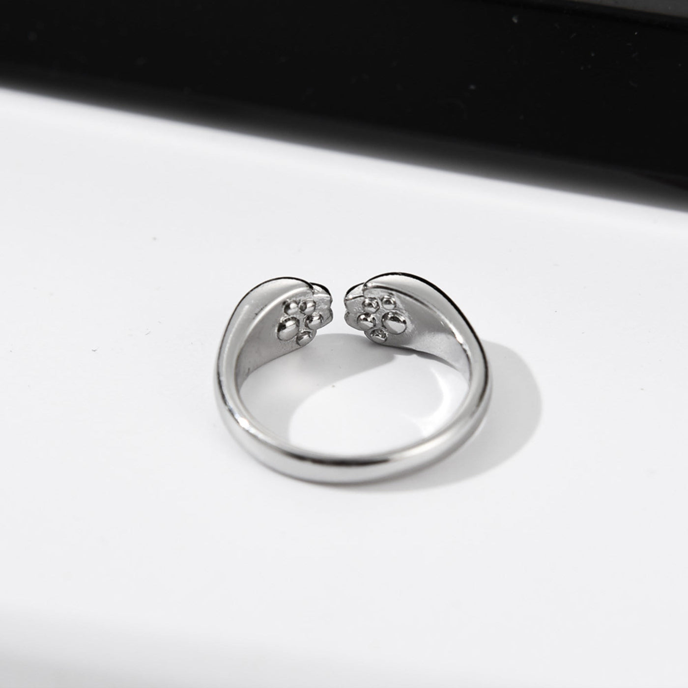 Sterling Silver Cute Cat Paw Ring