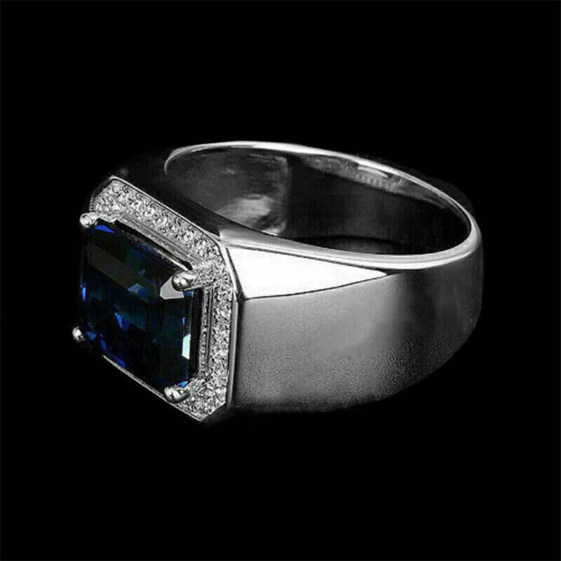 FREE Today: "Divine In Blue"  Men's Sapphire Ring