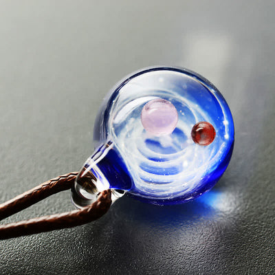 Cosmic Nebula Element Glass Necklace