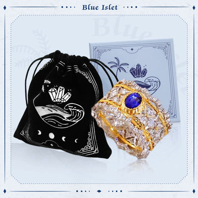 Vintage Lace Sapphire Engagement Ring