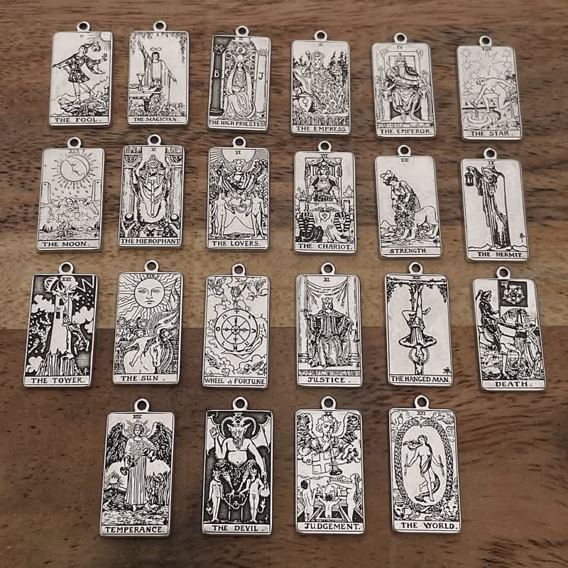 The Major Arcana Dainty Tarot Card Necklace