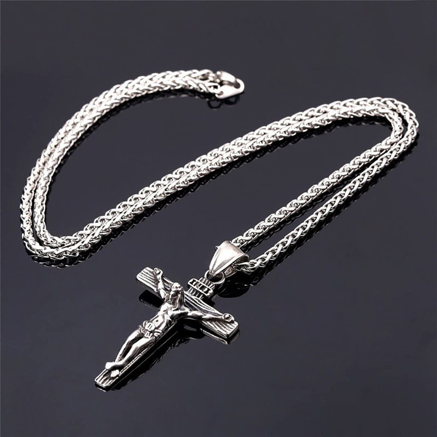 "Life Of Christ" Jesus Cross Necklace