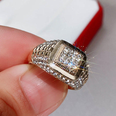 HipHop Style Zircon Ring