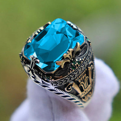 Limited Sale - Vintage Luxury Crown Gemstone Ring