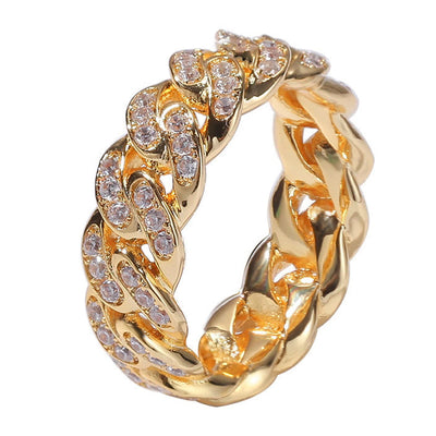 Stackable Twisted Zircon Ring