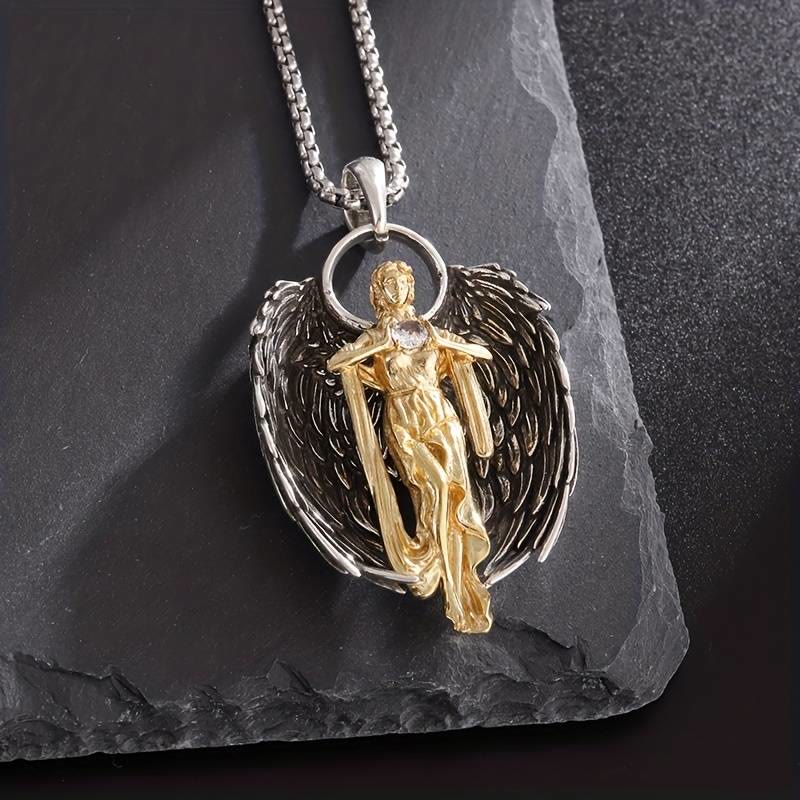 Archangel Michael Star Of David Pendant Necklace