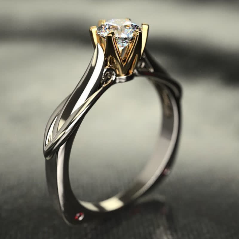 Women's Twilight Mossan Solitaire Ring