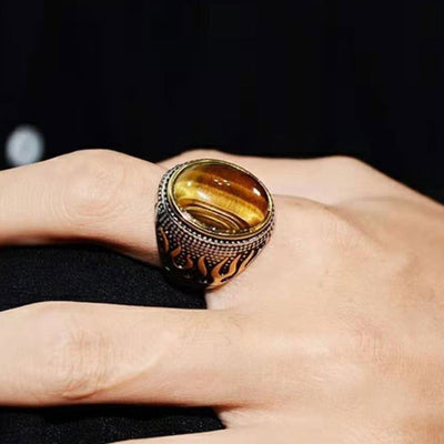 Olivenorma Tiger Eye Protection Ring